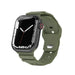 Correa armadura de silicona Apple Watch (verde)