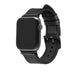 Correa cuero híbrido hebilla Apple Watch (negro)
