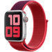 Correa nylon Apple Watch (morada/roja)