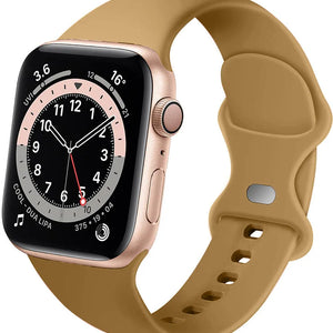 Silicone Strap 'Classic', on a watch, 3/4 front view