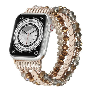 Apple Watch Beaded Strap (Coffee)