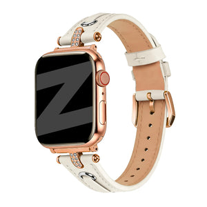 apple watch leather band t belt beige