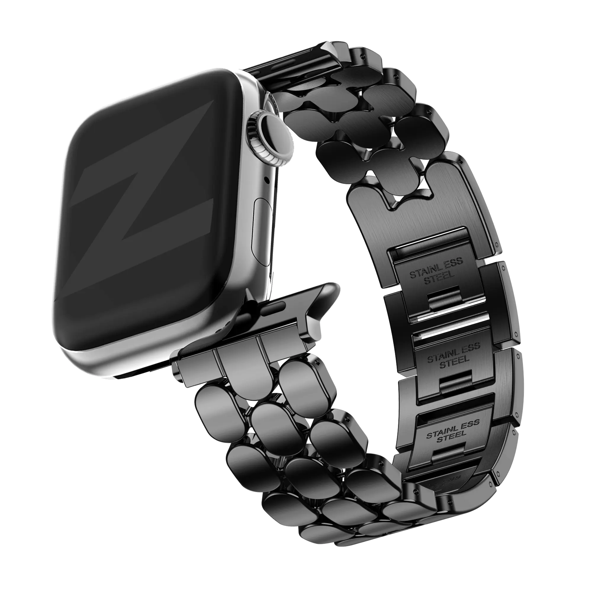 Bandz Correa acero 'Oval' Apple Watch (negro)