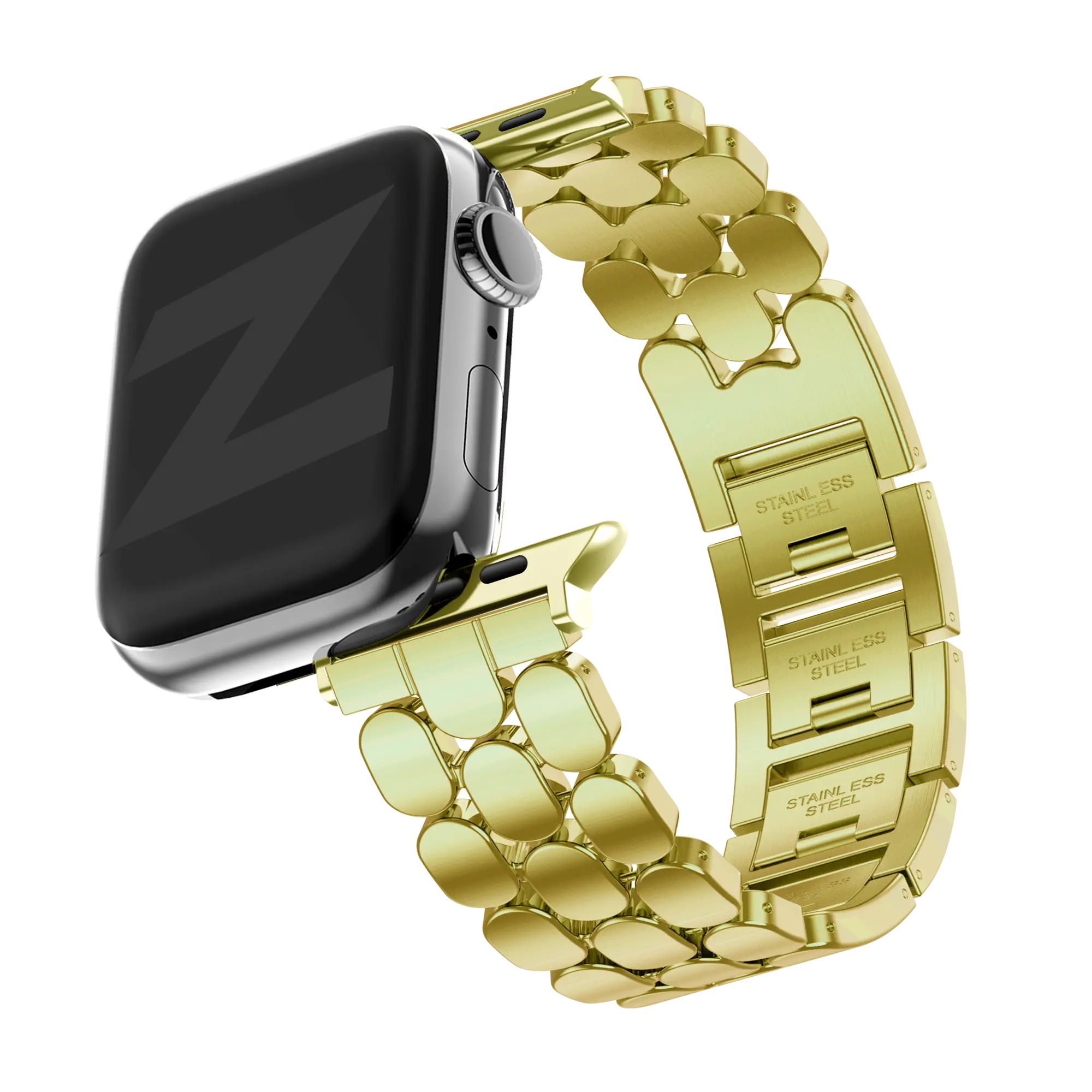 Bandz Apple Watch Steel Strap 'Oval' (Gold)
