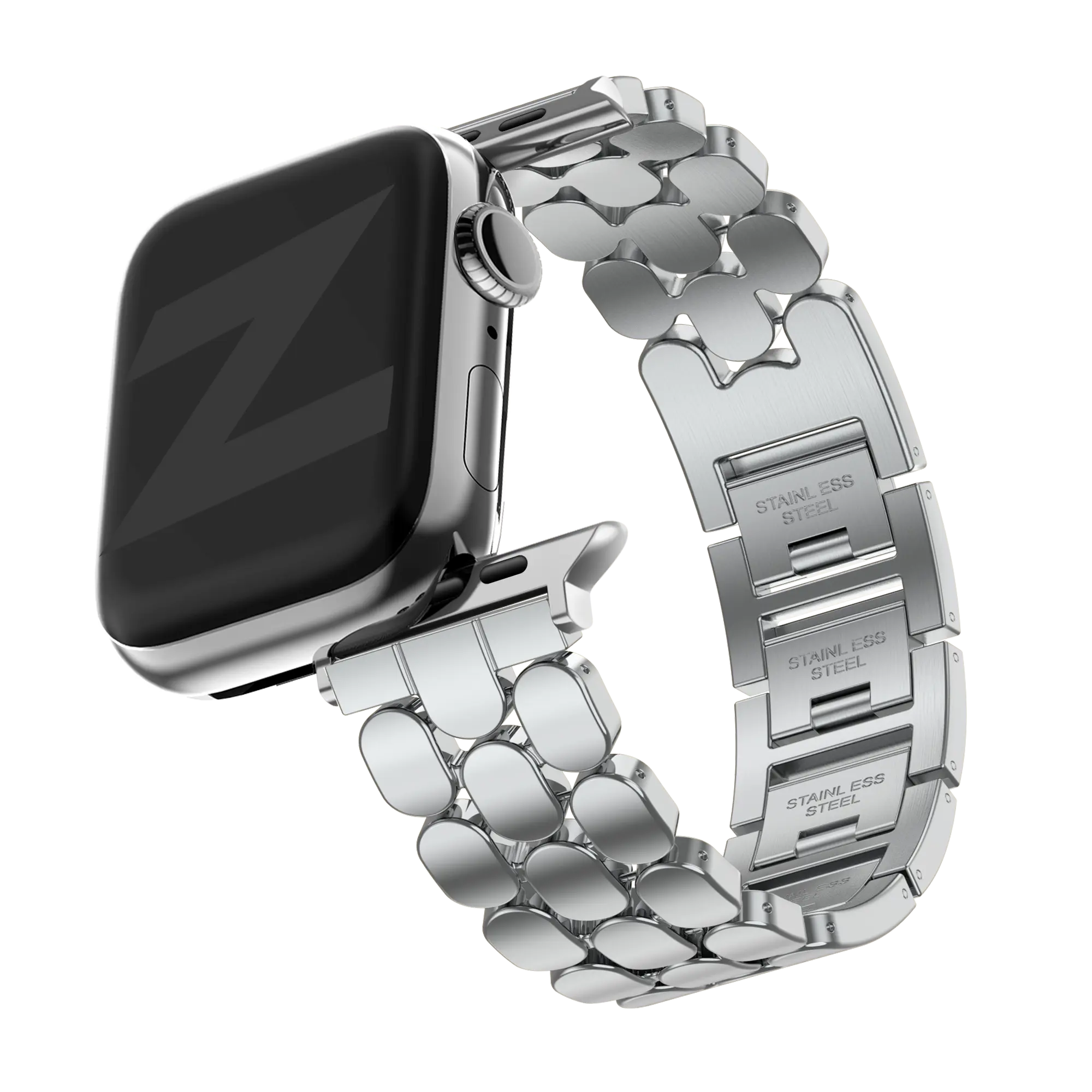 Bandz Apple Watch Steel Strap 'Oval' (Silver)