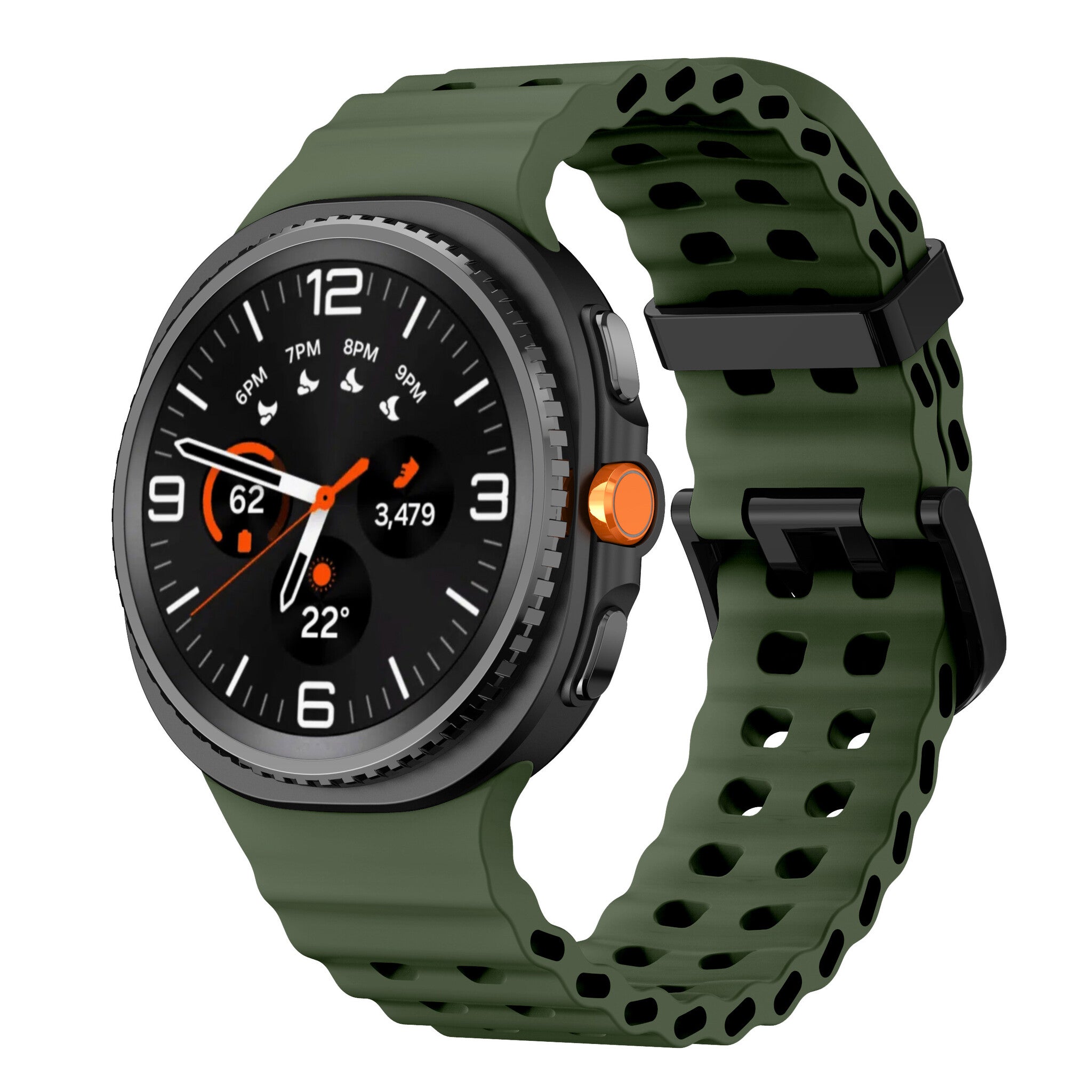 Correa Ocean Samsung Galaxy Watch 8 - 44mm (verde militar)