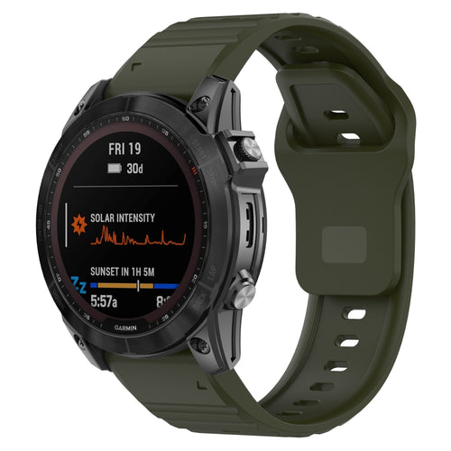 Correa silicona Outdoor Garmin Approach S70 - 47mm (verde militar)