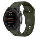 Correa silicona robusto Garmin Fenix 7x (verde militar)