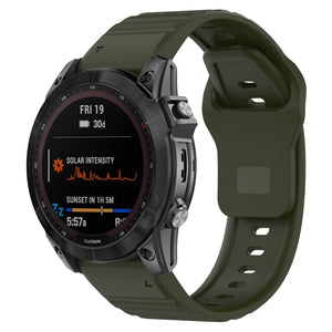 Correa silicona 'Outdoor' Garmin Forerunner 970 (verde militar)
