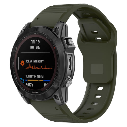 Correa silicona 'Outdoor' Garmin Forerunner 970 (verde militar)
