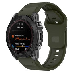 Correa silicona outdoor Garmin Instinct 3 - 50mm (verde militair)