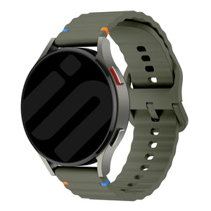 Correa ondulada Huawei Watch GT 7 Pro (verde militar)