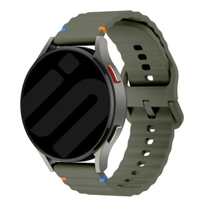 Huawei Watch GT 6 - 46mm Wave Silicone Strap (Army Green)