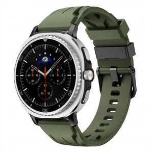 Correa silicona race Samsung Galaxy Watch 9 - 44mm (verde militar)