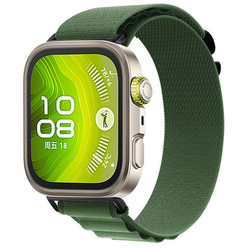 Correa Alpine nylon Huawei Watch Fit 5 Pro (verde militar)