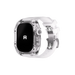 Reqior Funda de polímero con correa de goma Apple Watch 45mm (transparente)