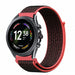 Correa nylon Fossil Gen 6 - 44 mm (negro/rojo)