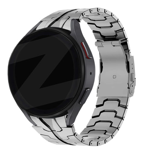 Bandz Samsung Galaxy Watch 5 40mm Steel Strap 'Iron' (Silver)