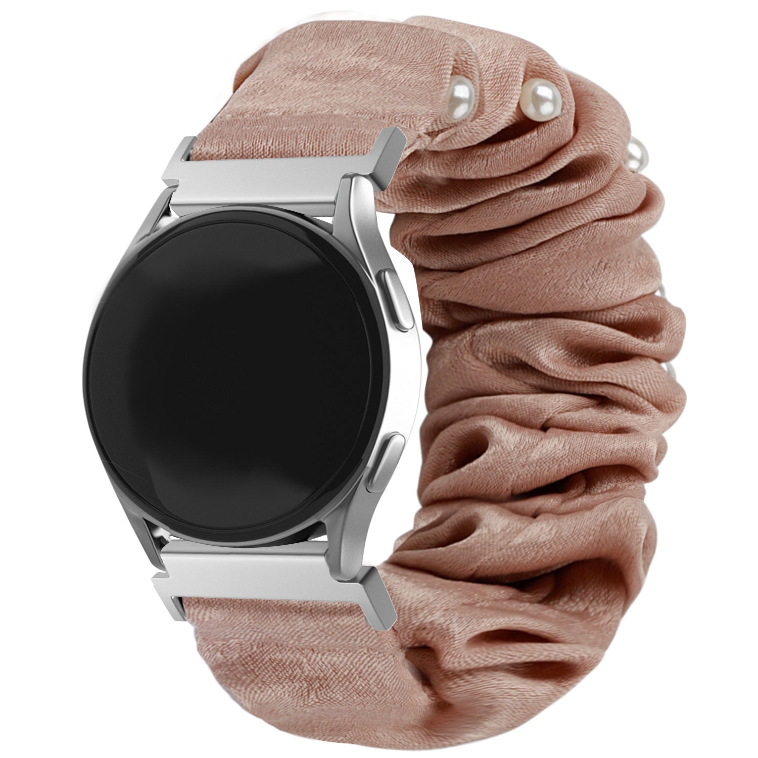 Correa Scrunchie Samsung Galaxy Watch 4 40mm (beige con perlas)