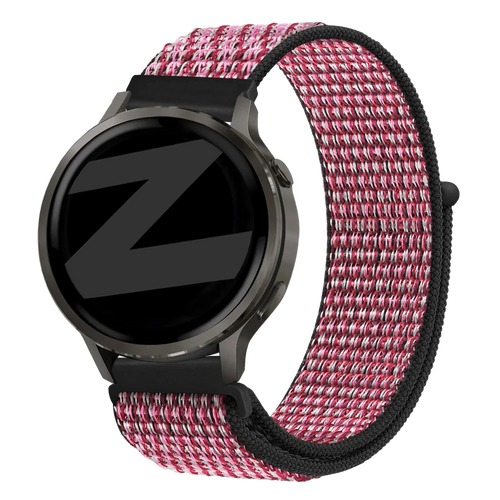 Bandz Garmin Vivomove Style Nylon Loop Strap (Crimson Berry)