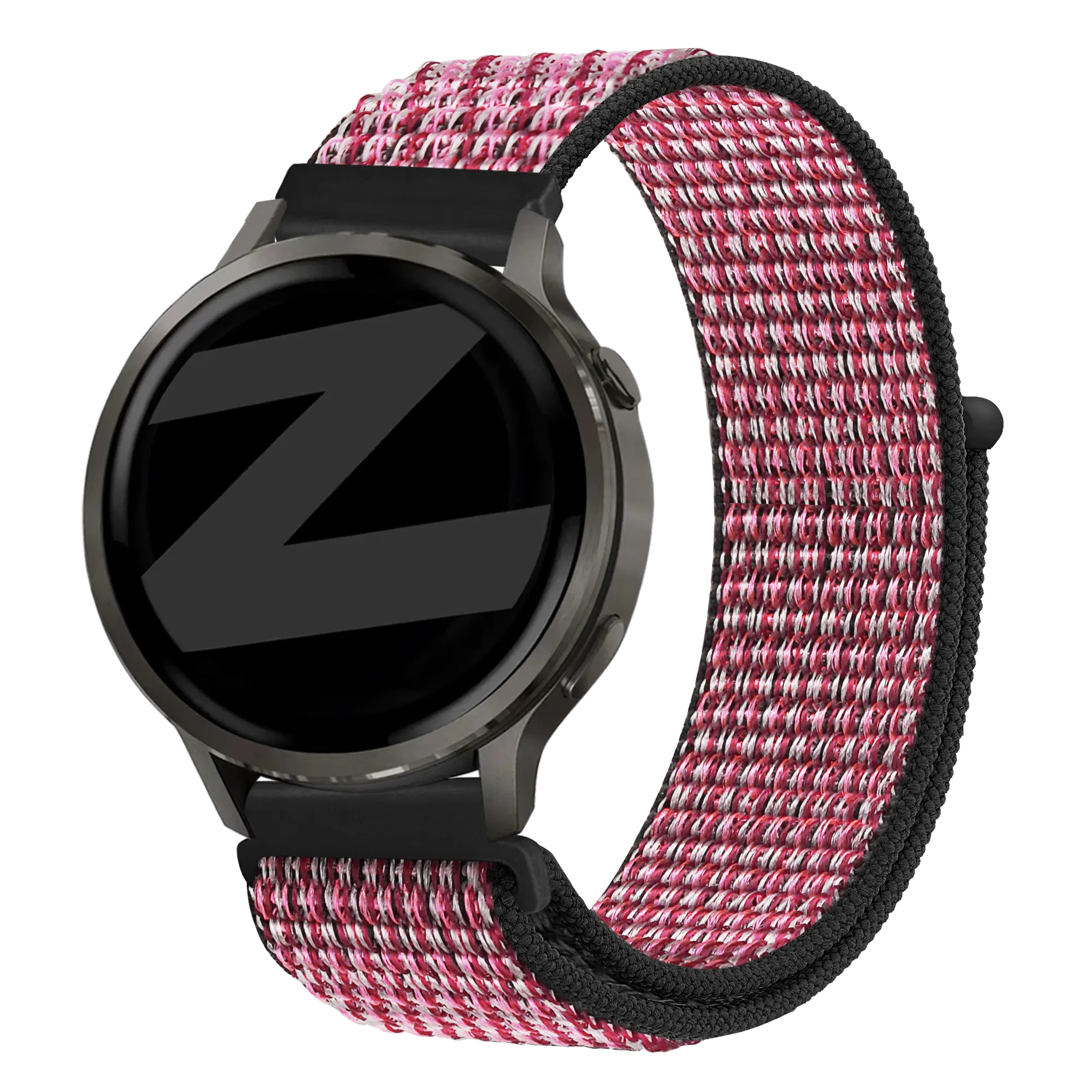 Bandz Garmin Forerunner 265s Nylon Loop Strap (Crimson Berry)