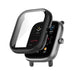 Funda rígido con vidrio Amazfit Bip U (Pro) (negro)