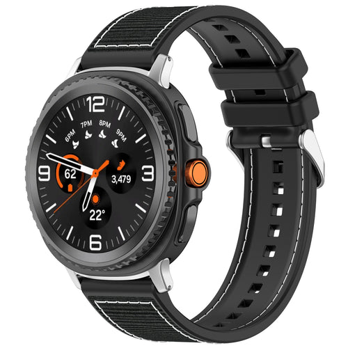 Correa nylon híbrida Samsung Galaxy Watch 8 Classic (negro)
