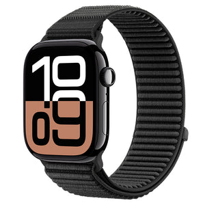 Correa nylon ondulada Apple Watch Ultra (negro)