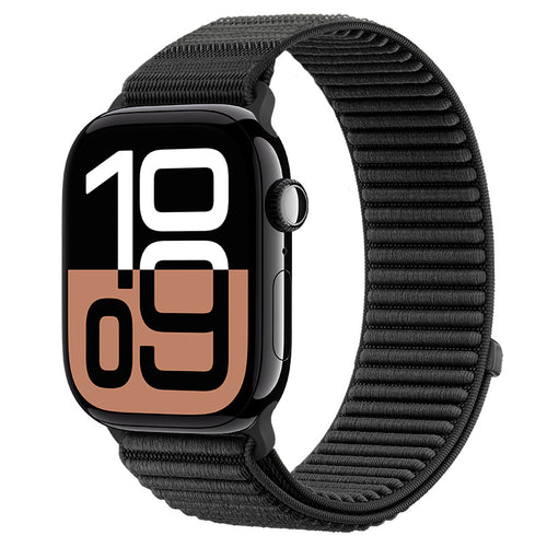 Correa nylon ondulada Apple Watch Ultra (negro)