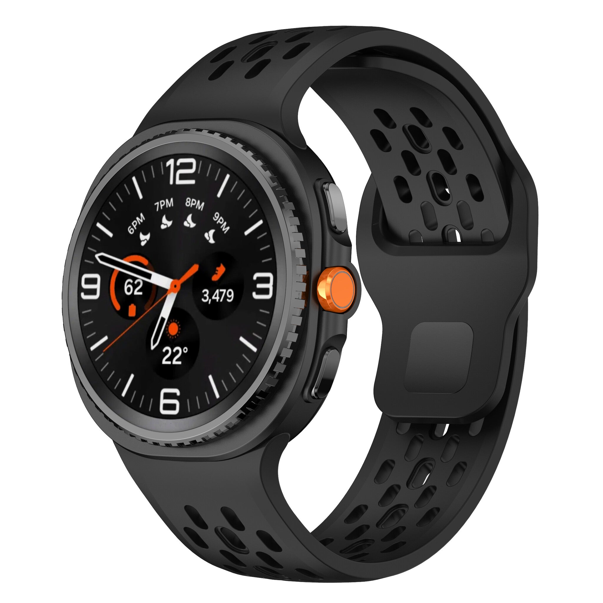 Correa air silicona Samsung Galaxy Watch 9 - 40mm (negro)