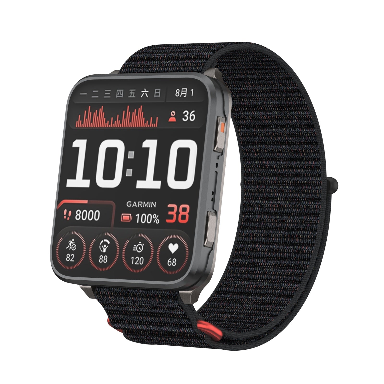 Correa nylon Garmin Venu X1 (negro)