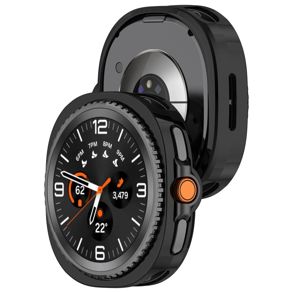 Funda TPU Samsung Galaxy Watch 8 Classic (negro)