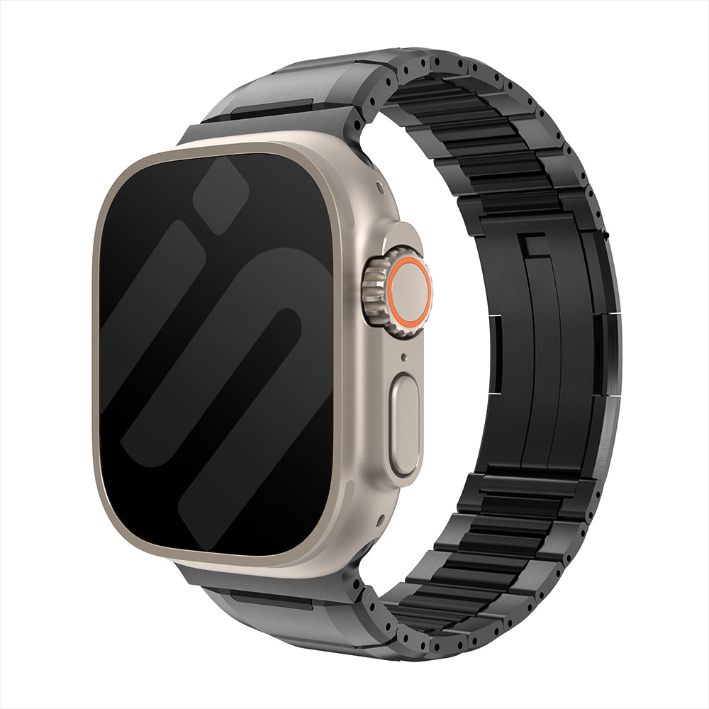 Apple Watch Steel Hybrid Strap (Black)