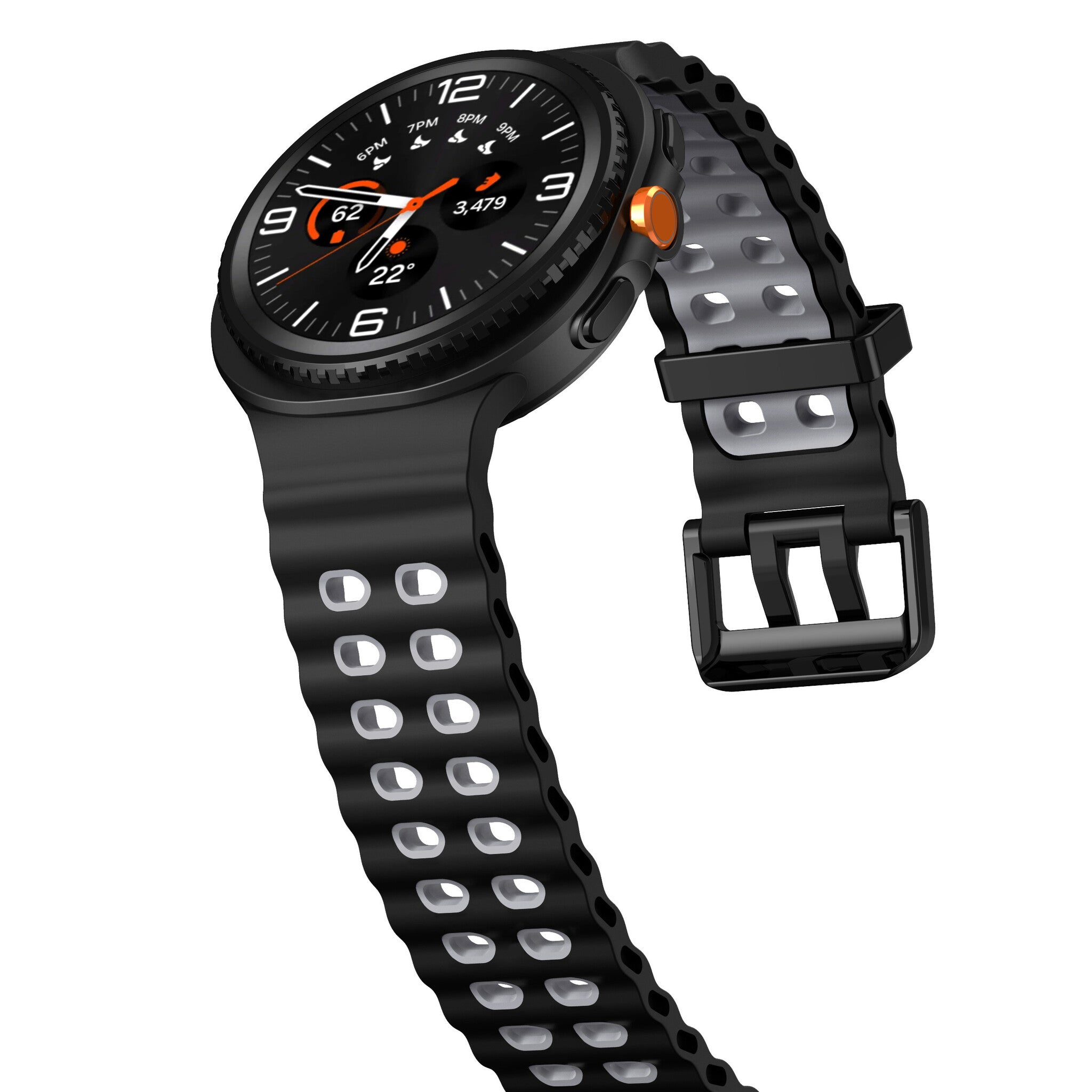 Samsung Galaxy Watch 8 Classic Ocean Strap (Black/Grey)