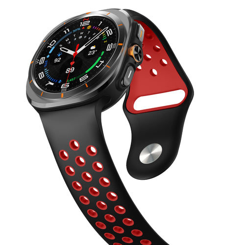Correa deportiva Samsung Galaxy Watch Ultra (negro/rojo)