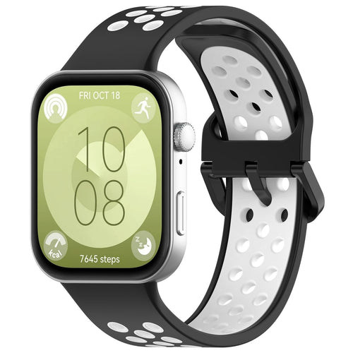 Correa deportiva Huawei Watch Fit 5 Pro (negro/blanco)