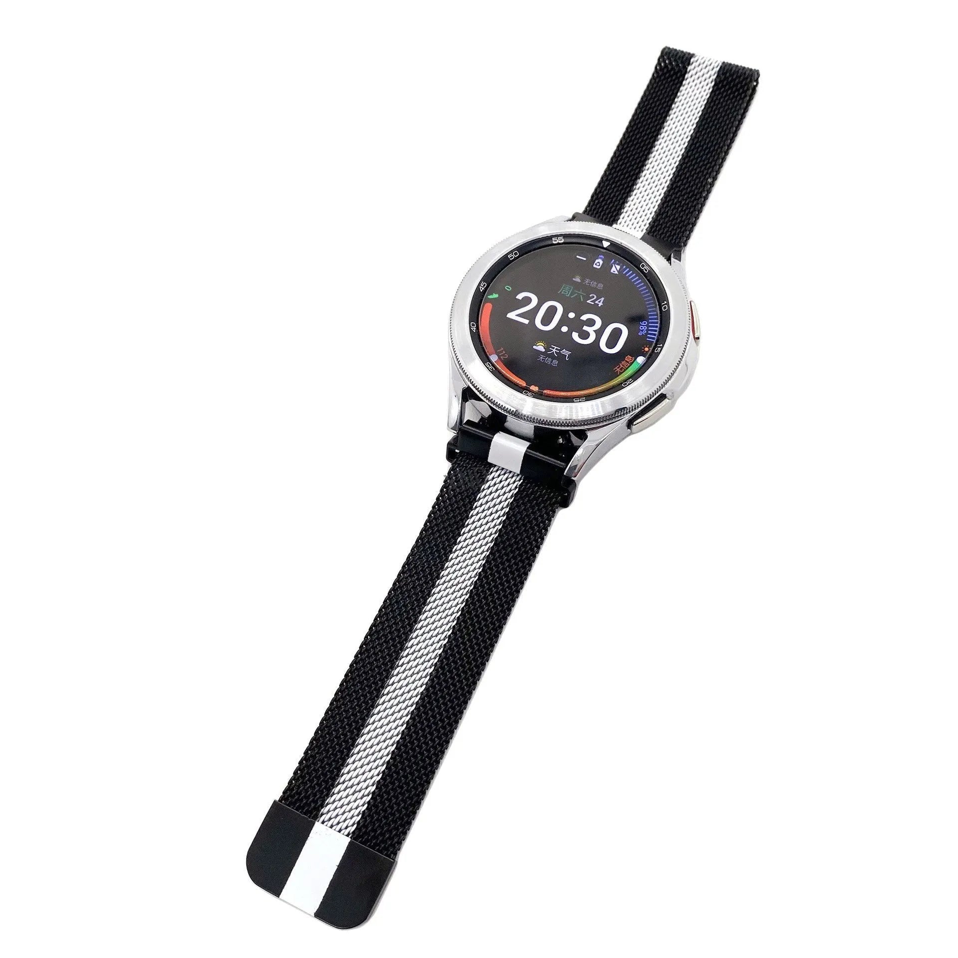 Correa milanesa Coros Pace 4 (negro/blanco)