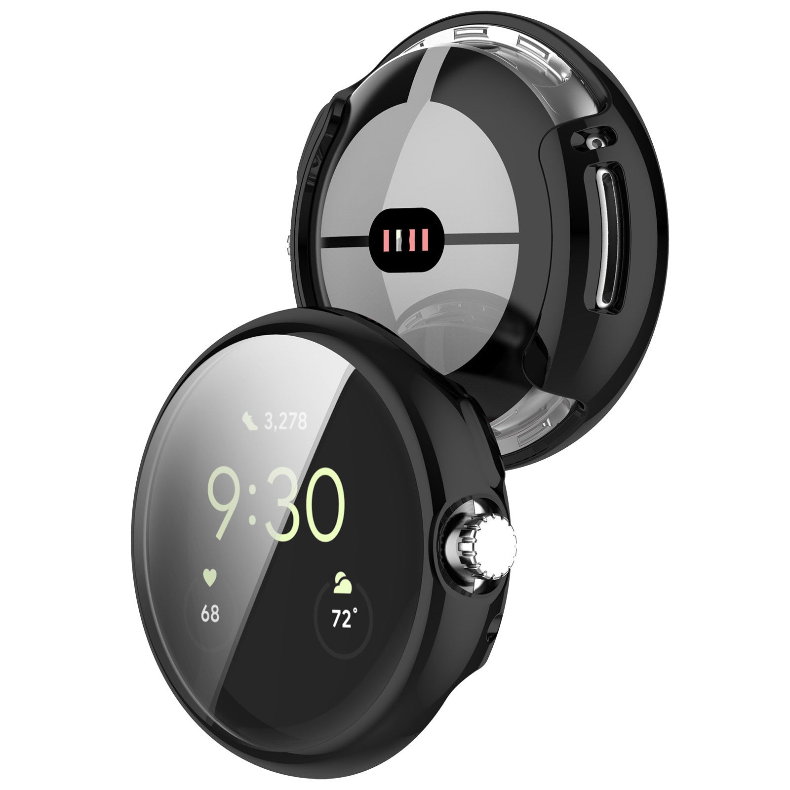 Funda TPU Google Pixel Watch 4 - 45mm (negro)