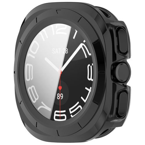 Funda rígida con cristal para Samsung Galaxy Watch Ultra 2 (negra)