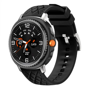 Correa cuero híbrida diamond Samsung Galaxy Watch 9 - 44mm (negro)