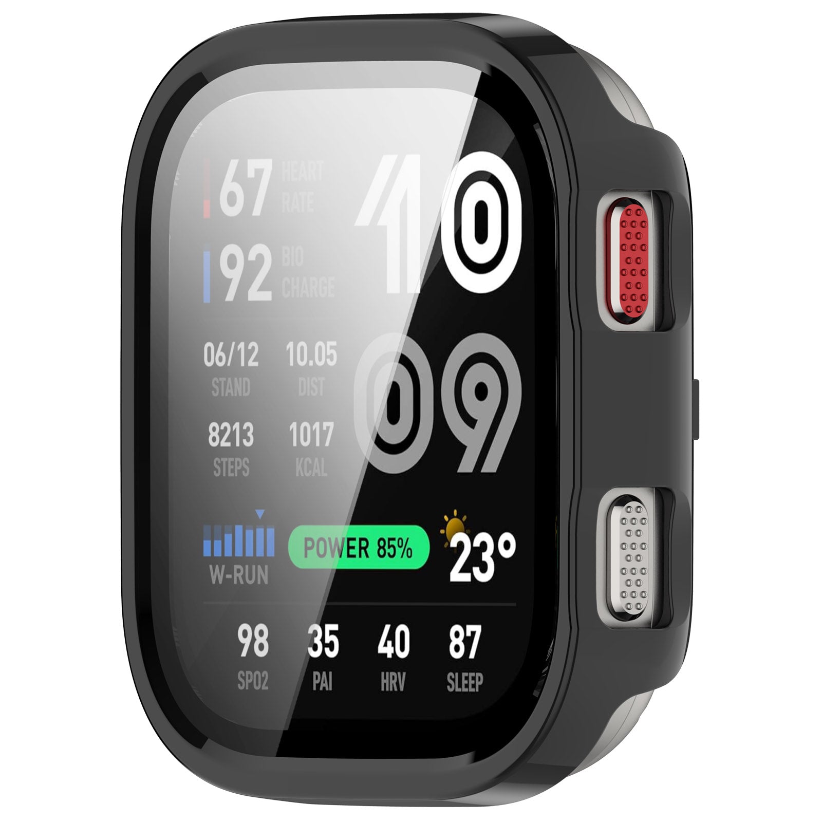 Funda rígida con cristal Amazfit Bip Max (negra)
