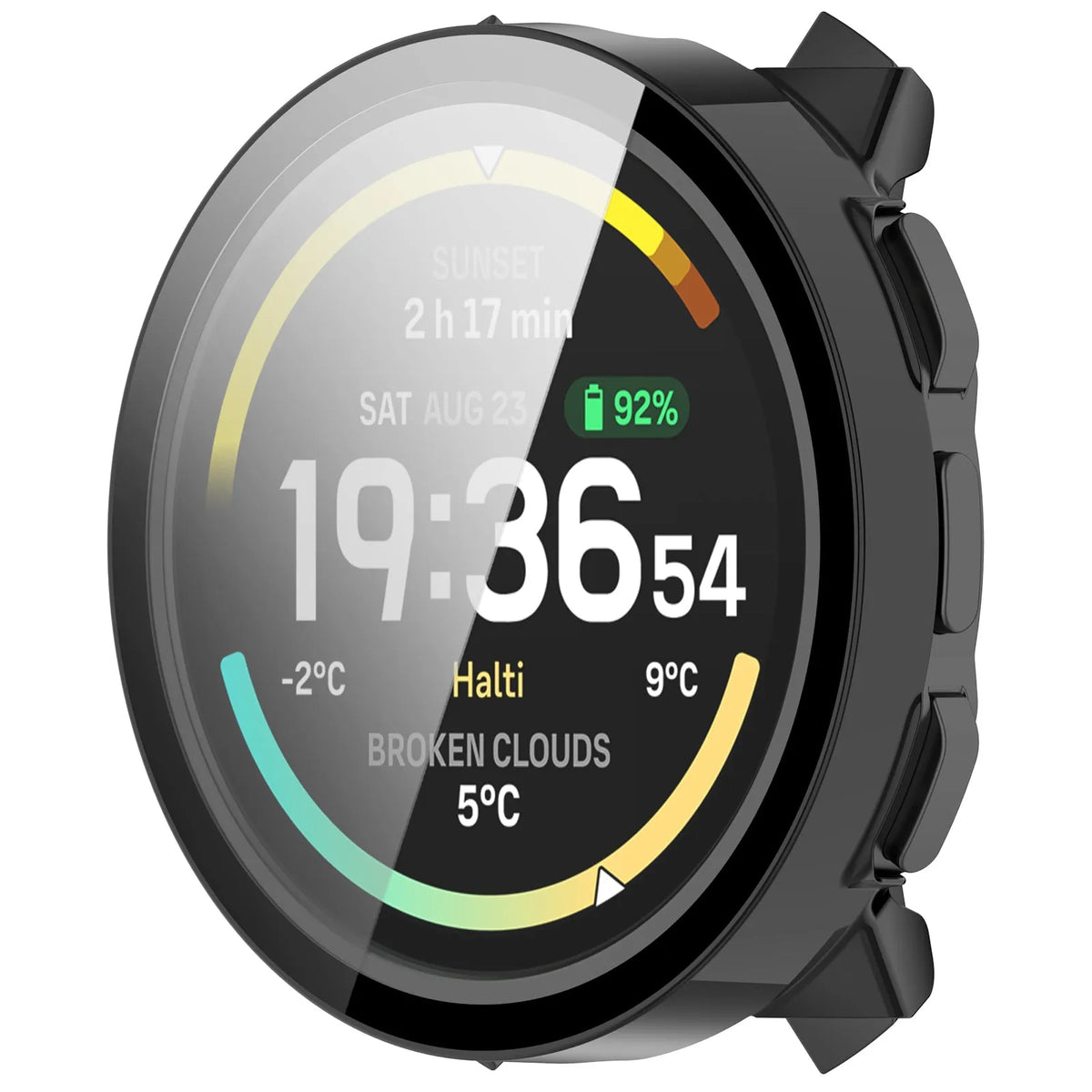 Funda PC con cristal Suunto Vertical 2 (negro)