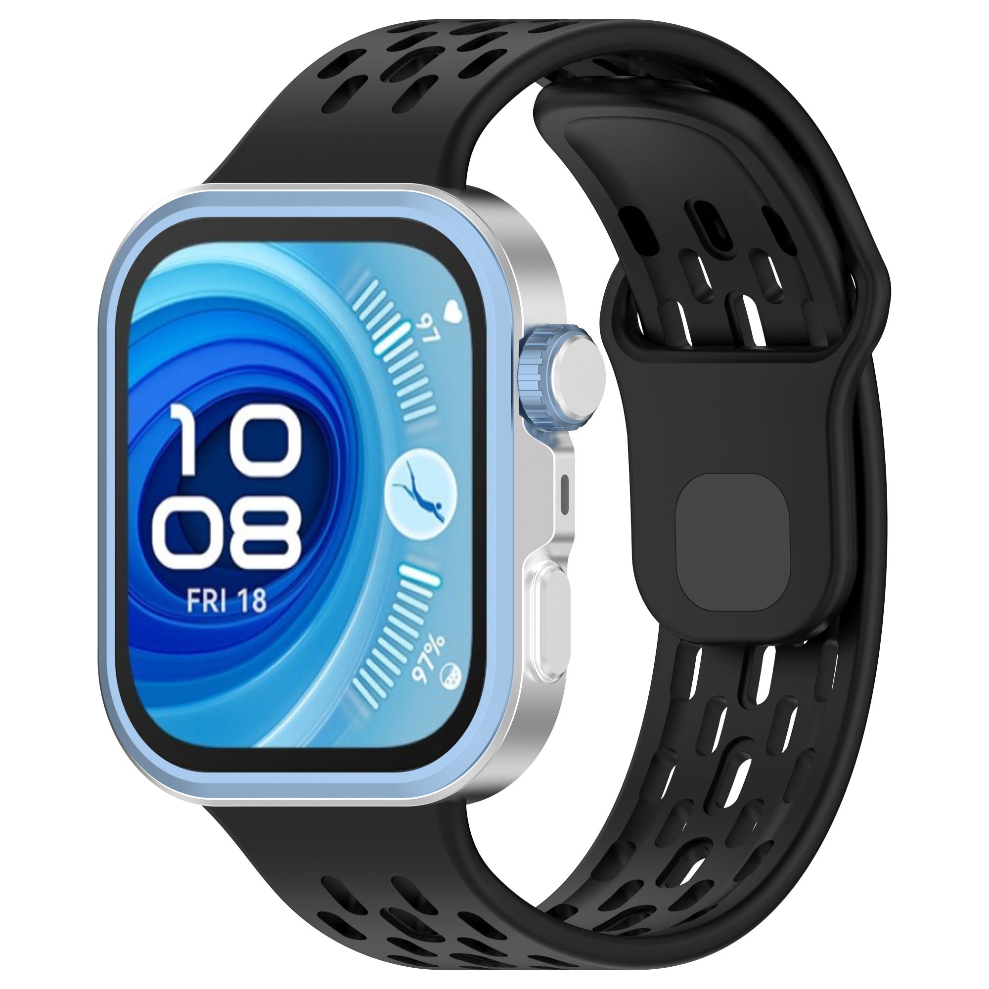 Huawei Watch Fit 3 Silicone Air Strap (Black)