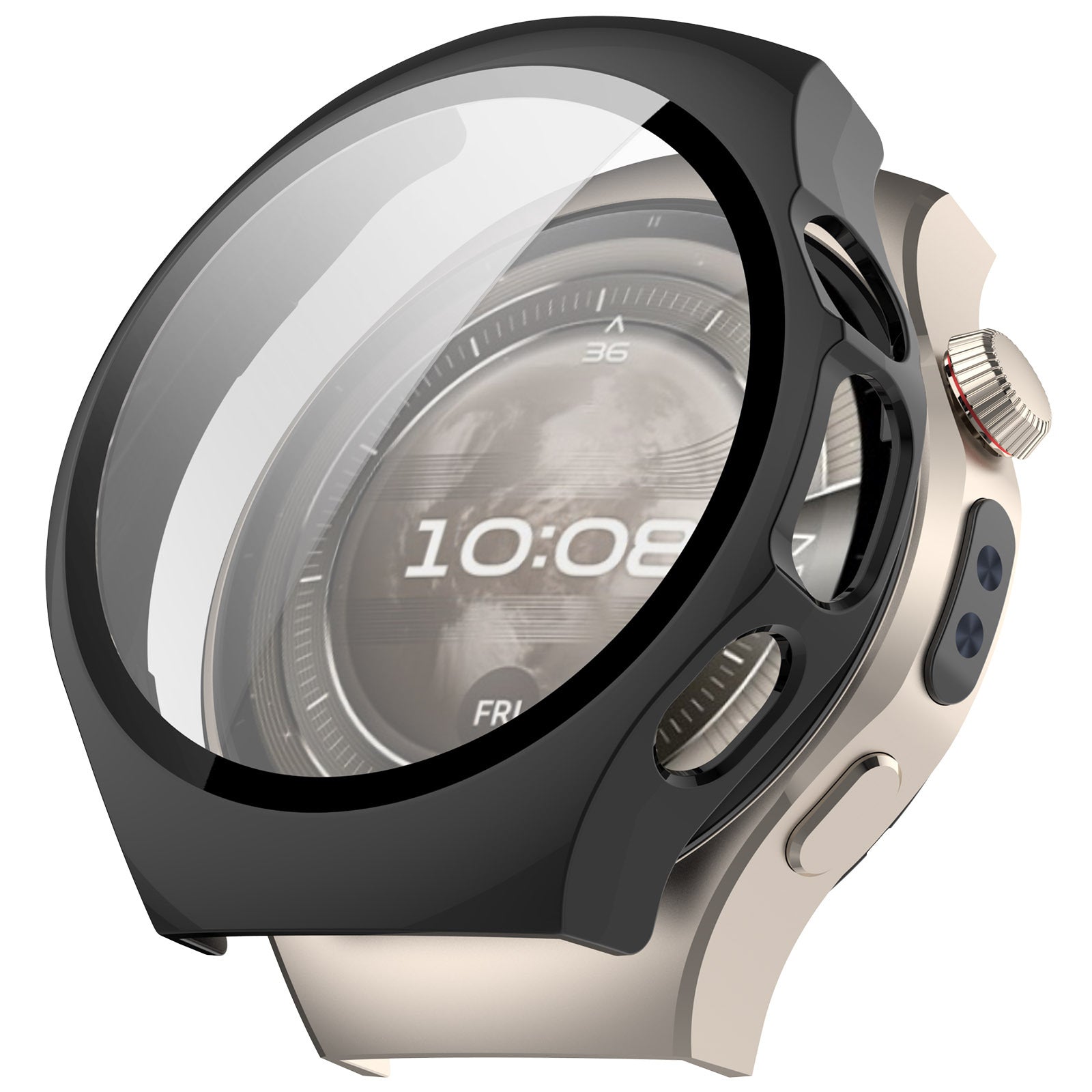 Huawei Watch 5 - 42mm Hard Case with Glass (Black)