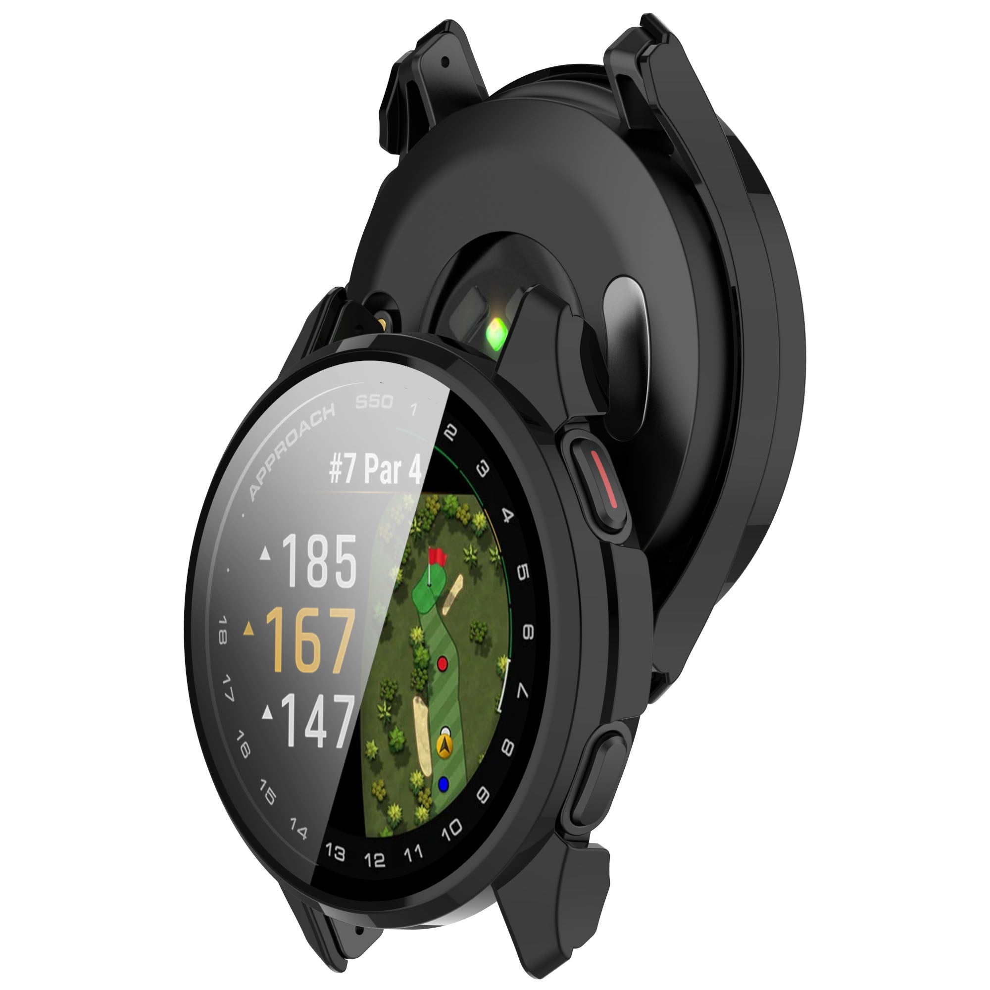 Garmin Approach S50 PC Case with Glass (Black)