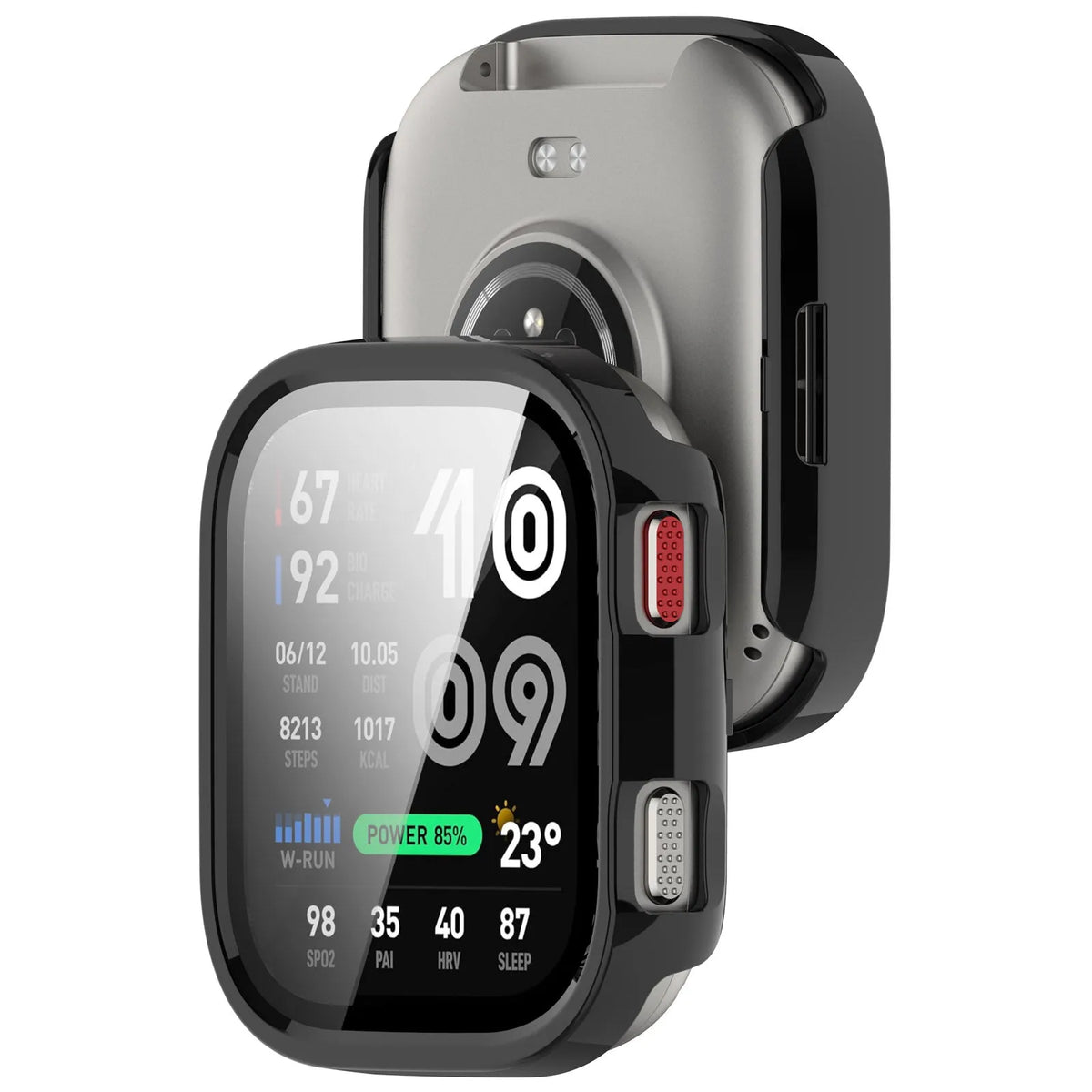 Funda rígida con cristal Amazfit Bip Max (negra)