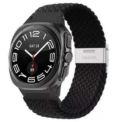 Correa nylon trenzada Samsung Galaxy Watch Ultra 2 (negro)