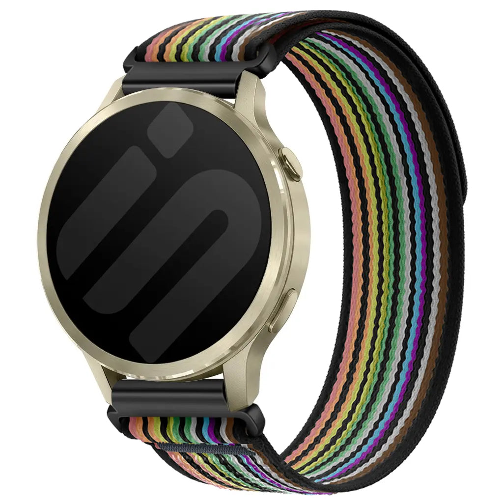 Correa nylon trail Garmin Forerunner 70 (negro colorido)