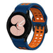 Correa cuadrada deportiva Samsung Galaxy Watch 4 44mm (azul/naranja)