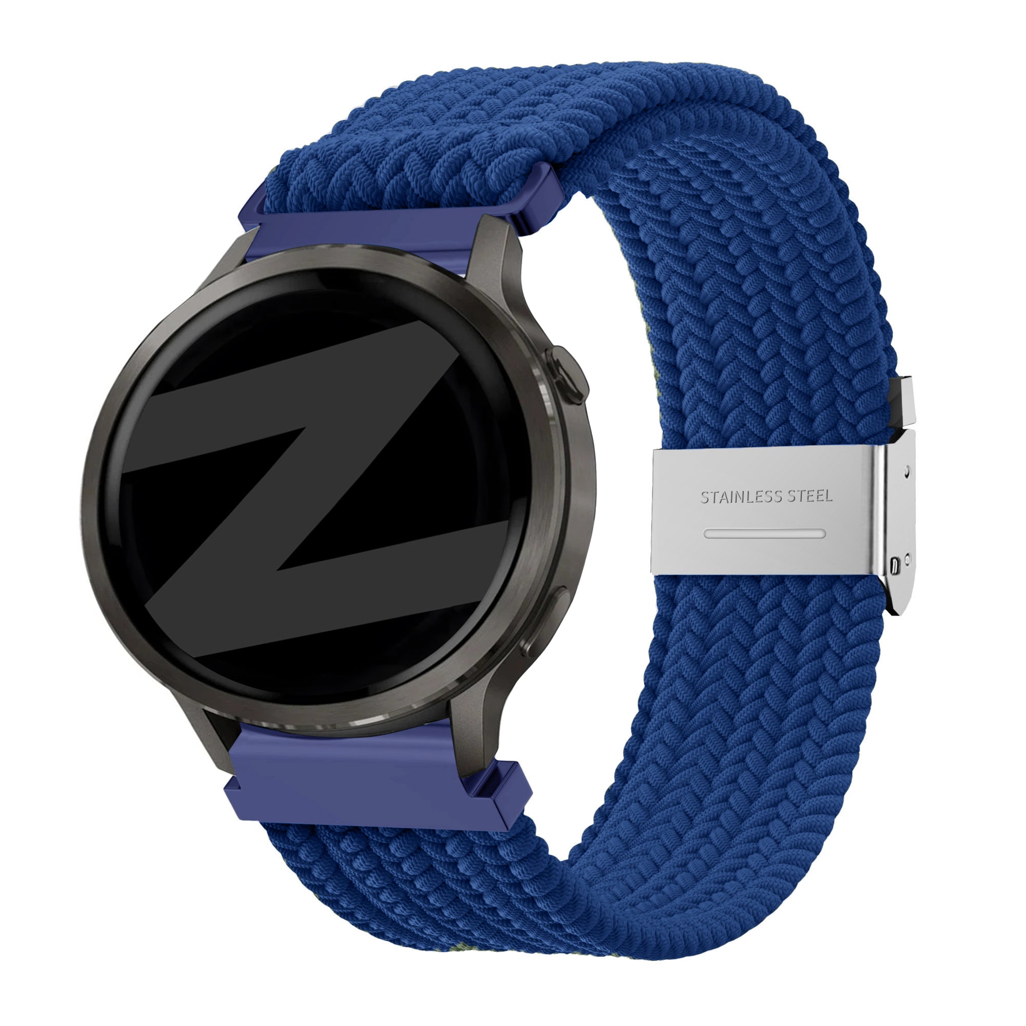 Bandz Correa nylon trenzada Garmin Forerunner 570 - 42mm (azul)